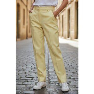 J.G. HOOK Yellow Slacks Ladies Size 14P Pockets